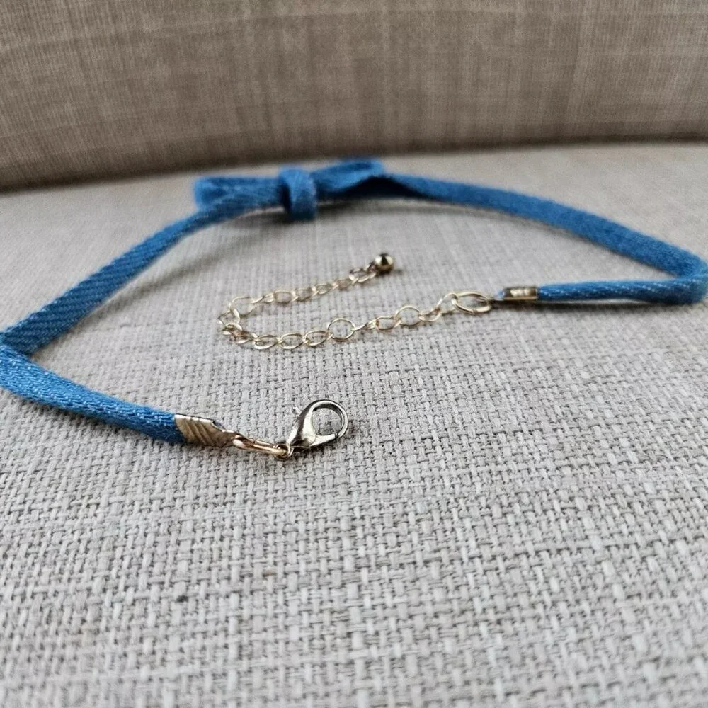 Cara Kids New York Choker Necklace Set of 2 Chokers Yellow and Blue Jewelry
